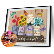 Carica l'immagine nel visualizzatore di Gallery, Flower-Full Drill Round Drill-50x40cm-Diamond Painting