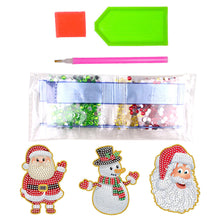 Carica l'immagine nel visualizzatore di Gallery, 3 pendenti pendenti con calza di Natale