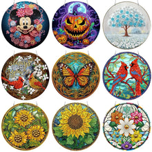 Carica l'immagine nel visualizzatore di Gallery, Ciondolo con diamante a doppia faccia a forma di fiore