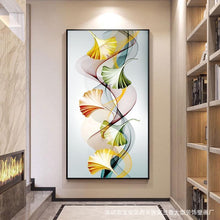 Carica l'immagine nel visualizzatore di Gallery, Foglia - diamante rotondo - 85x45cm