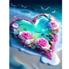 Carica l'immagine nel visualizzatore di Gallery, Dream Beach Love-Full Round Diamond Painting-30x40cm