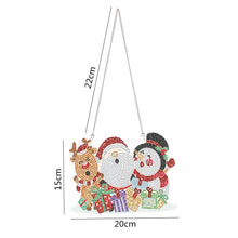 Carica l'immagine nel visualizzatore di Gallery, Decorazione della porta con pittura a diamante di Natale