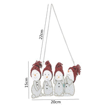 Carica l'immagine nel visualizzatore di Gallery, Decorazione della porta con pittura a diamante di Natale