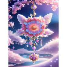 Carica l'immagine nel visualizzatore di Gallery, fiore viola Campanula-Pieno di trapano Diamond Painting
