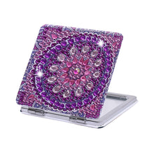 Carica l'immagine nel visualizzatore di Gallery, Specchio per il trucco con diamanti Mandala