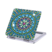 Carica l'immagine nel visualizzatore di Gallery, Specchio per il trucco con diamanti Mandala
