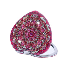 Carica l'immagine nel visualizzatore di Gallery, Specchio per il trucco con diamanti Mandala