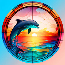 Carica l'immagine nel visualizzatore di Gallery, Vetrata Animale- Diamond Painting-30x30cm