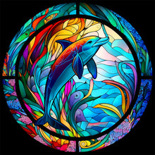 Carica l'immagine nel visualizzatore di Gallery, Vetrata Animale- Diamond Painting-30x30cm