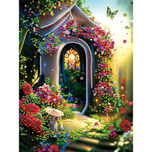 Carica l'immagine nel visualizzatore di Gallery, Garden House-Pittura speciale parziale con diamanti-30x40 cm