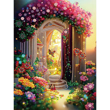 Carica l'immagine nel visualizzatore di Gallery, Garden House-Pittura speciale parziale con diamanti-30x40 cm