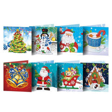 Carica l'immagine nel visualizzatore di Gallery, 8PCS/SET 3D CHRISTMAS GREETING CARDS DIAMOND PAINTING