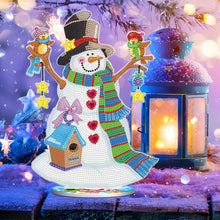 Carica l'immagine nel visualizzatore di Gallery, Ornamento natalizio in legno fai-da-te con pittura a cristalli e diamanti