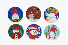 Carica l'immagine nel visualizzatore di Gallery, Mandala/Halloween/Farfalle - Tazza rotonda sottobicchiere in legno