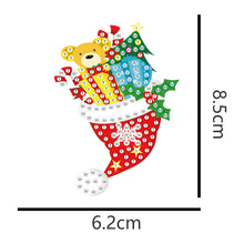 Carica l'immagine nel visualizzatore di Gallery, 5 pezzi/set Double Sided Christmas Diamond Painting DIY Hanging Pendant Trees Decoration