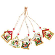 Carica l'immagine nel visualizzatore di Gallery, 5 pezzi/set Double Sided Christmas Diamond Painting DIY Hanging Pendant Trees Decoration