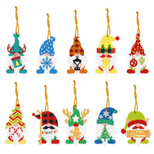 Carica l'immagine nel visualizzatore di Gallery, Ornamento da appendere natalizio su un lato da 10 pezzi