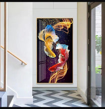 Carica l'immagine nel visualizzatore di Gallery, Pesce colorato - pittura di diamante rotondo - 85x45cm