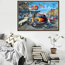 Carica l'immagine nel visualizzatore di Gallery, Auto d'epoca - diamante rotondo pieno - 40x30cm