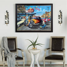 Carica l'immagine nel visualizzatore di Gallery, Auto d'epoca - diamante rotondo pieno - 40x30cm