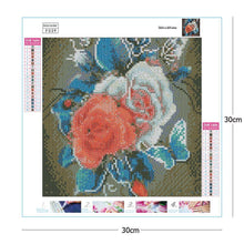 Carica l'immagine nel visualizzatore di Gallery, Fiore retr¨° - diamante quadrato pieno - 30x30cm