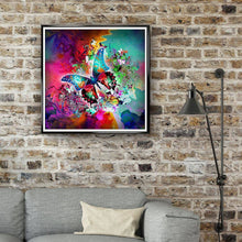 Carica l'immagine nel visualizzatore di Gallery, Farfalla - diamante quadrato pieno - 30x30cm