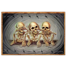 Carica l'immagine nel visualizzatore di Gallery, Teschio - diamante rotondo - 40x30cm