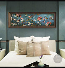 Carica l'immagine nel visualizzatore di Gallery, Uccello fiore - pittura di diamante rotondo - 80x30cm