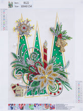 Carica l'immagine nel visualizzatore di Gallery, Natale - Pittura diamante a forma speciale parziale 30*40cm