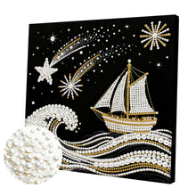 Carica l'immagine nel visualizzatore di Gallery, Elegant Girl-Partial Pearl Painting Kit with Frame-25x25cm
