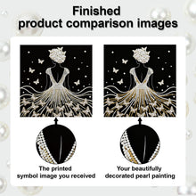 Carica l'immagine nel visualizzatore di Gallery, Elegant Girl-Partial Pearl Painting Kit with Frame-25x25cm
