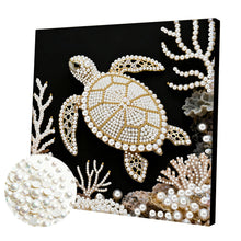 Carica l'immagine nel visualizzatore di Gallery, Pumpkin-Partial Pearl Painting Kit with Frame-25x25cm
