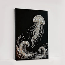 Carica l'immagine nel visualizzatore di Gallery, Jellyfish-Partial Pearl Painting Kit with Frame-30x40cm
