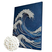 Carica l'immagine nel visualizzatore di Gallery, Waves-Partial Pearl Painting Kit with Frame-30x40cm
