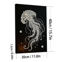 Carica l'immagine nel visualizzatore di Gallery, Jellyfish-Partial Pearl Painting Kit with Frame-30x40cm
