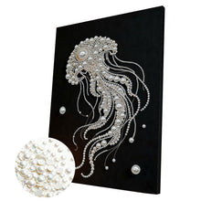 Carica l'immagine nel visualizzatore di Gallery, Jellyfish-Partial Pearl Painting Kit with Frame-30x40cm
