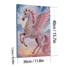 Carica l'immagine nel visualizzatore di Gallery, Unicorn-Partial Pearl Painting Kit with Frame-30x40cm
