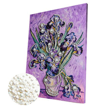 Carica l'immagine nel visualizzatore di Gallery, Lotus-Partial Pearl Painting Kit with Frame-30x40cm
