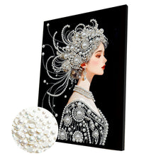 Carica l'immagine nel visualizzatore di Gallery, Lotus-Partial Pearl Painting Kit with Frame-30x40cm
