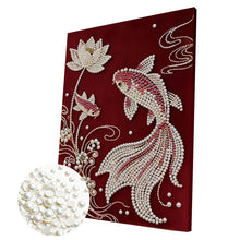 Carica l'immagine nel visualizzatore di Gallery, Lotus-Partial Pearl Painting Kit with Frame-30x40cm
