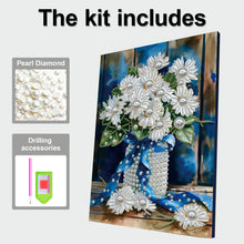 Carica l'immagine nel visualizzatore di Gallery, Blue Vase-Partial Pearl Painting Kit with Frame-30x40cm
