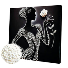 Carica l'immagine nel visualizzatore di Gallery, Lady-Partial Pearl Painting Kit with Frame-30x30cm
