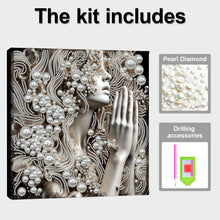 Carica l'immagine nel visualizzatore di Gallery, Lady-Partial Pearl Painting Kit with Frame-30x30cm

