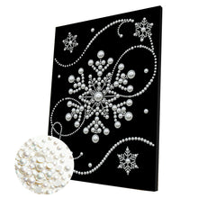 Carica l'immagine nel visualizzatore di Gallery, Snowflake-Partial Pearl Painting Kit with Frame-30x40cm
