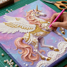Carica l'immagine nel visualizzatore di Gallery, New Pearl Painting-Partial Pearl Painting Kit with Frame-25x25cm
