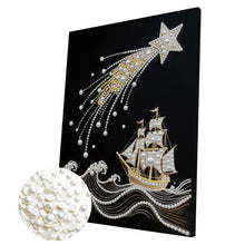 Carica l'immagine nel visualizzatore di Gallery, Whale-Partial Pearl Painting Kit with Frame-30x40cm
