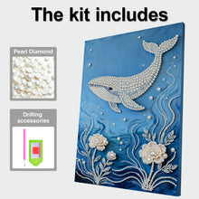 Carica l'immagine nel visualizzatore di Gallery, Whale-Partial Pearl Painting Kit with Frame-30x40cm
