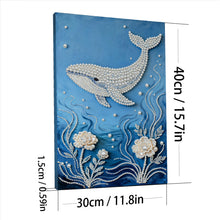Carica l'immagine nel visualizzatore di Gallery, Whale-Partial Pearl Painting Kit with Frame-30x40cm

