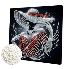 Carica l'immagine nel visualizzatore di Gallery, Umbrella Angel-Partial Pearl Painting Kit with Frame-30x30cm
