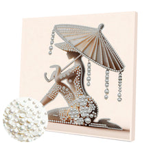 Carica l'immagine nel visualizzatore di Gallery, Umbrella Angel-Partial Pearl Painting Kit with Frame-30x30cm
